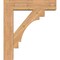 Ekena Millwork Merced Block Smooth Bracket w/ Offset Brace, Western Red Cedar, 7 1/2"W x 30"D x 34"H BKT0806X30X34MRC05SWR - alternate 3